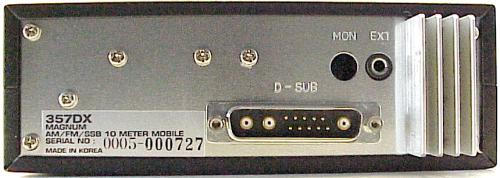 Magnum 357DX Radio Deck Rear