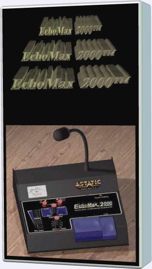 Astatic EchoMax 2000 Desk Microphone 3D